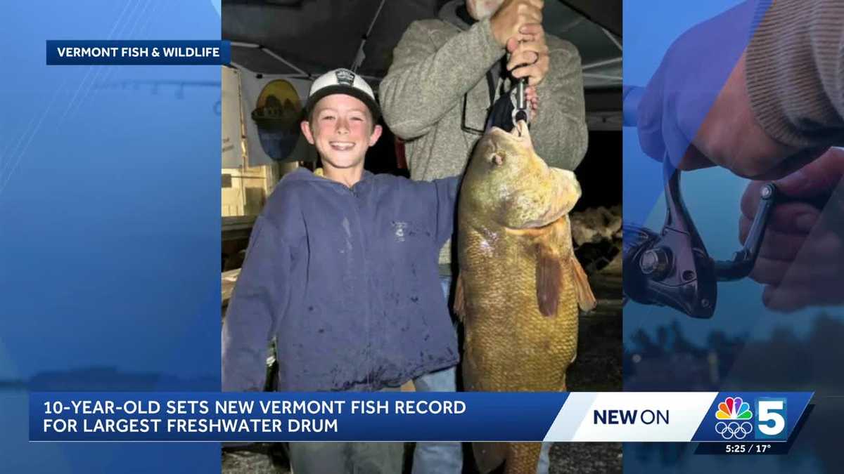 Reel big accomplishment: 10-year-old Vermont angler catches record-breaking fish in Lake Champlain