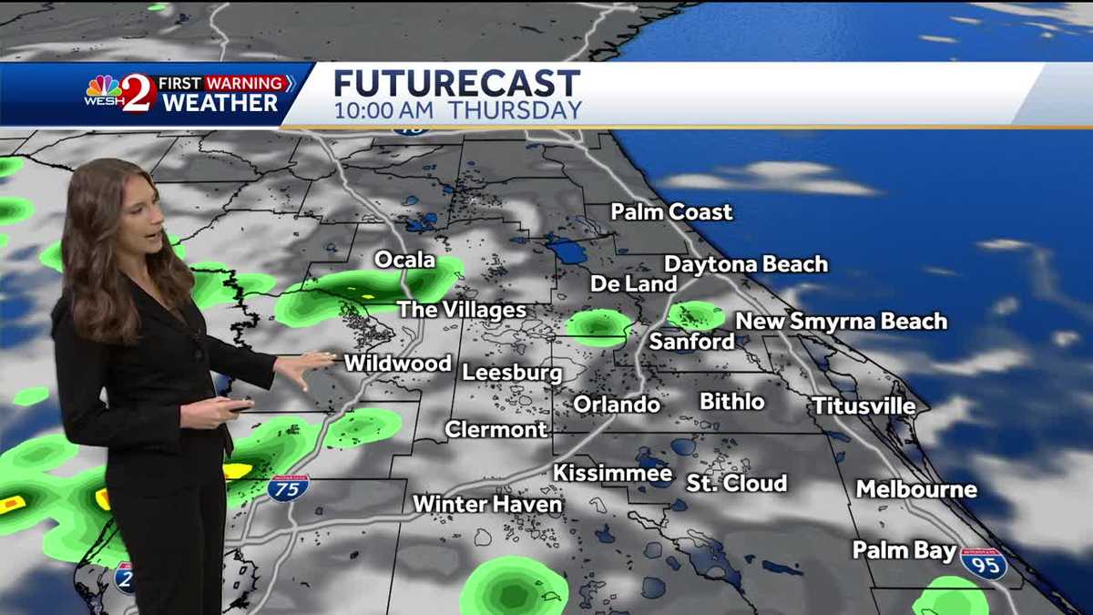 Afternoon showers and storms expected across Central Florida