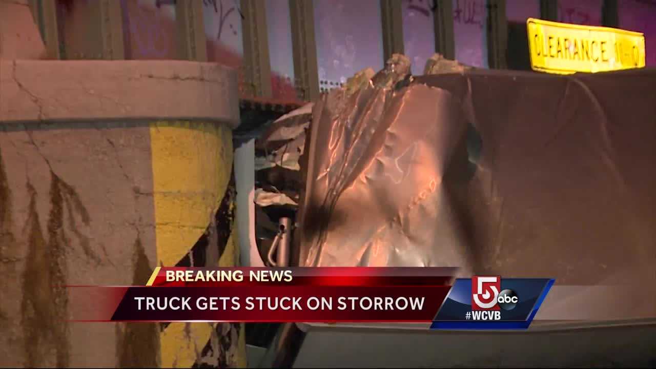 Tractor-trailer Gets Stuck On Storrow Drive