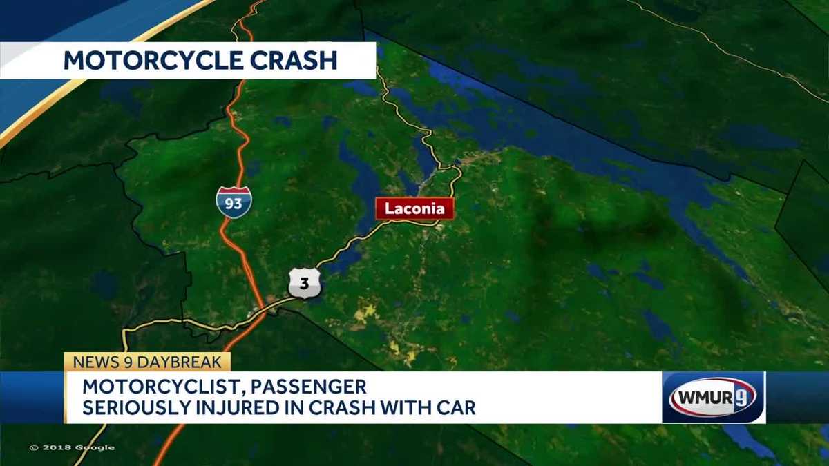 Two injured in Laconia motorcycle accident