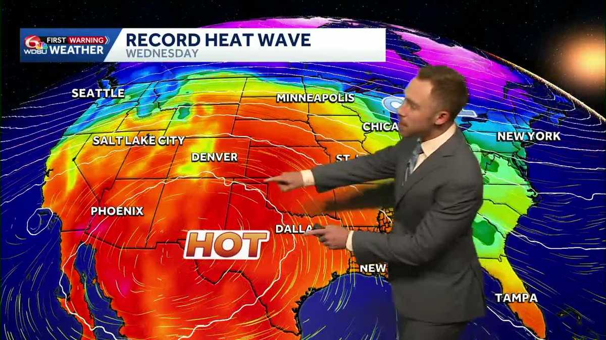Flirting with record warmth this week before weekend cool down!