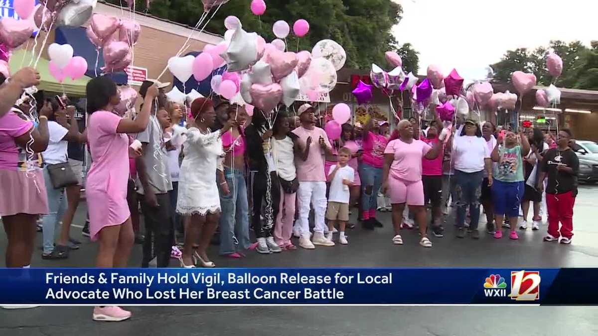 Family and friends hold vigil and balloon release for local breast ...