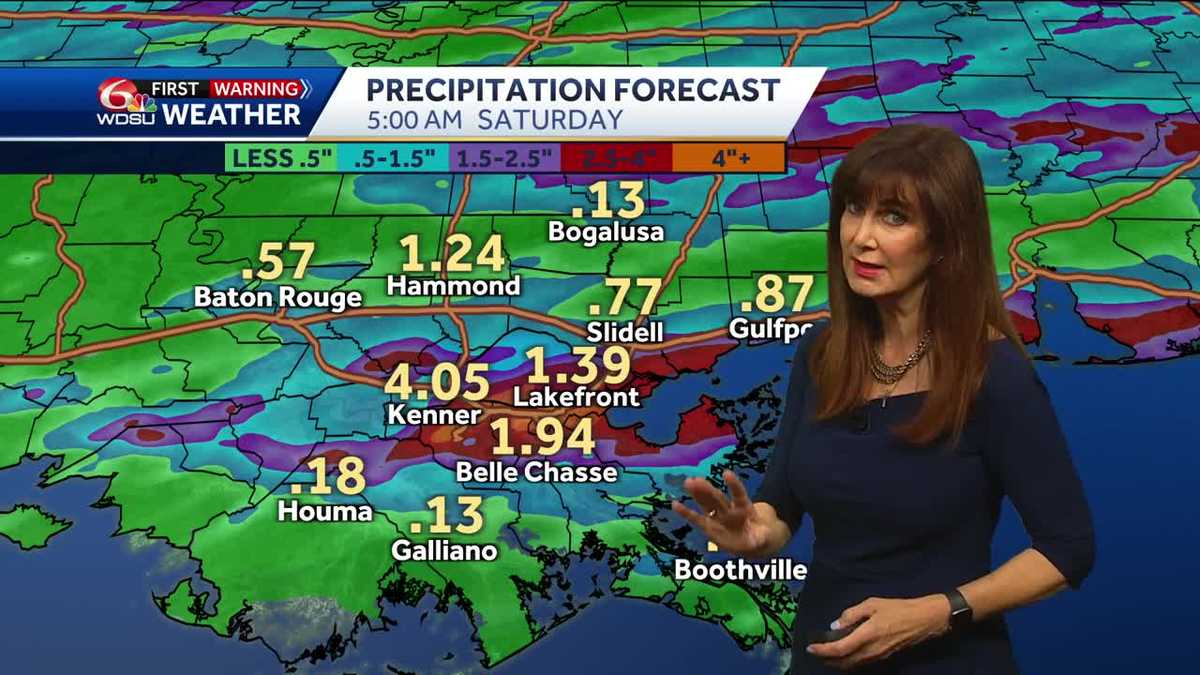 Locally heavy rain possible Friday