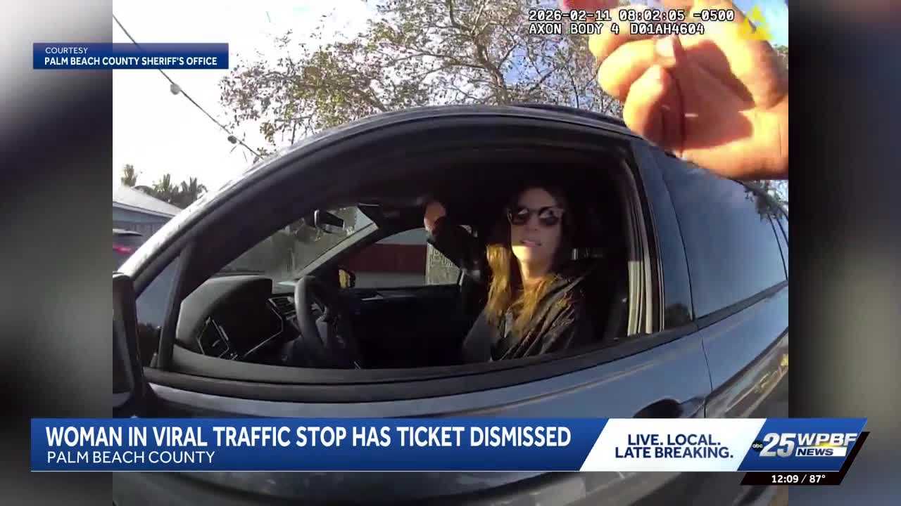Palm Beach County dismisses ticket for woman accused of texting while driving without a right hand