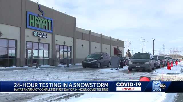 COVID-19: Hayat Pharmacy launches 24-hour testing in snow storm - Vimarsana News