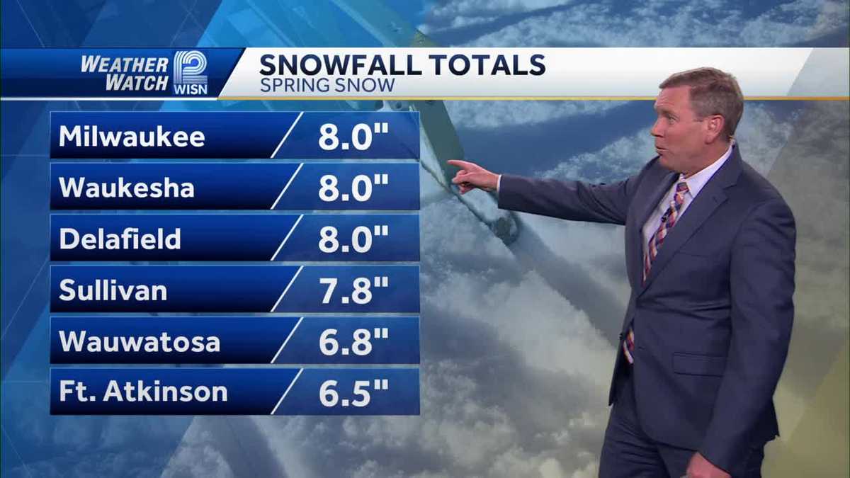 SE Wisconsin spring snow: Road conditions, totals, and cleanup