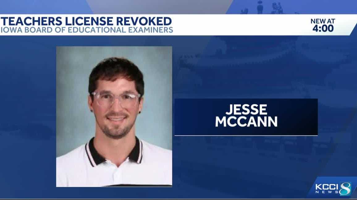 Iowa board revokes teaching license of former Atlantic school counselor