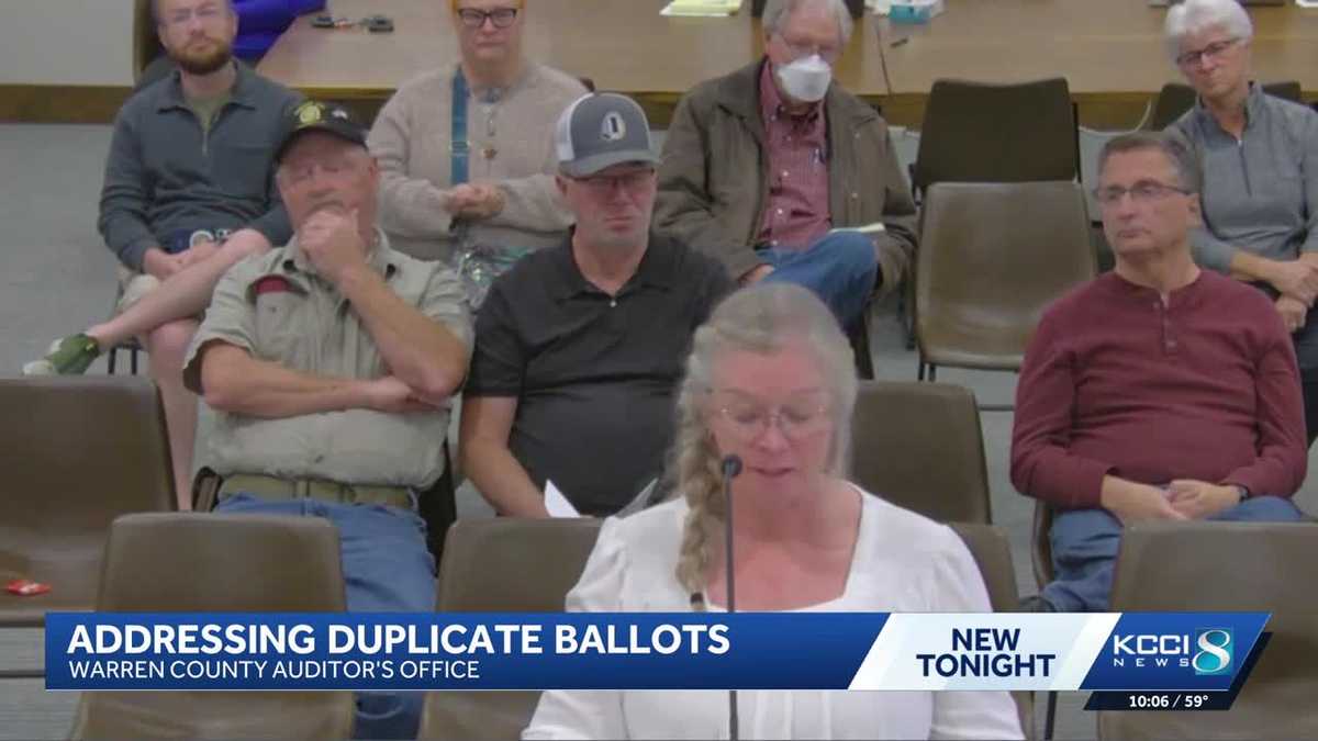 Iowa elections: Warren County working to resolve duplicate absentee ...