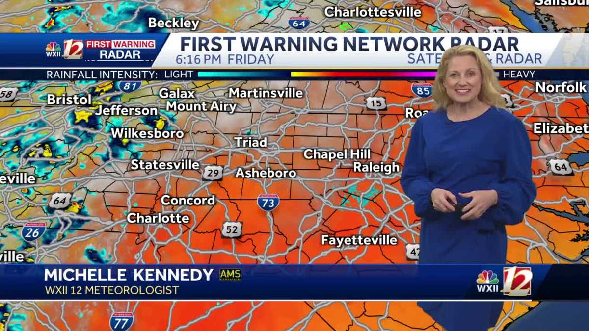 Afternoon storm chances likely on Saturday in North Carolina