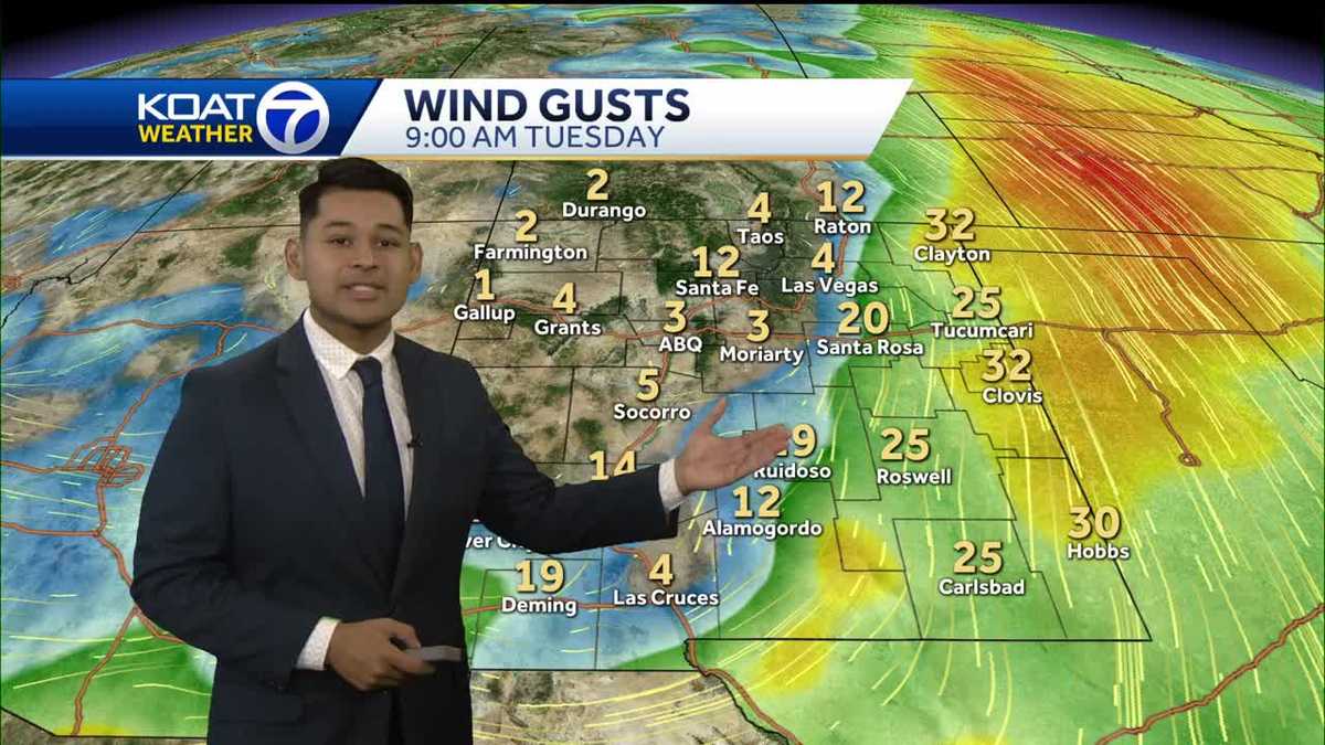 Clear conditions and winds picking up