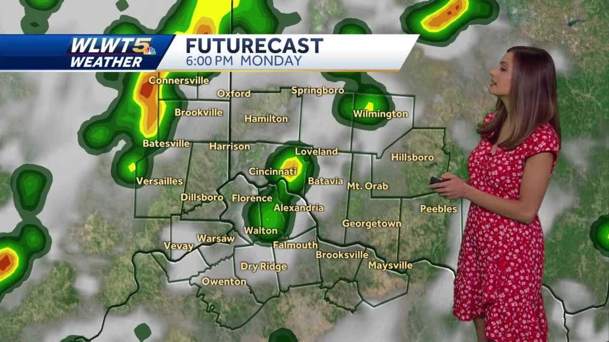 Scattered rain, storms return Monday afternoon