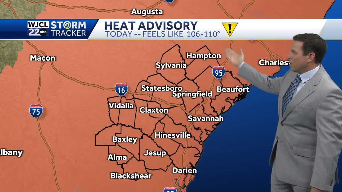 Impact Day: Another hot afternoon with Heat Advisory for Coastal ...