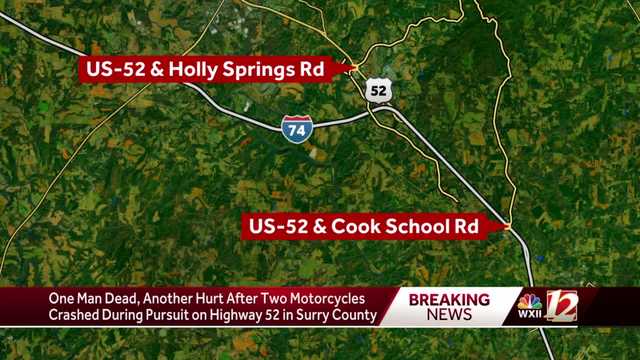 1 dead, another hurt after motorcycle pursuit ends in crash, says Surry County Highway Patrol - Vimarsana News
