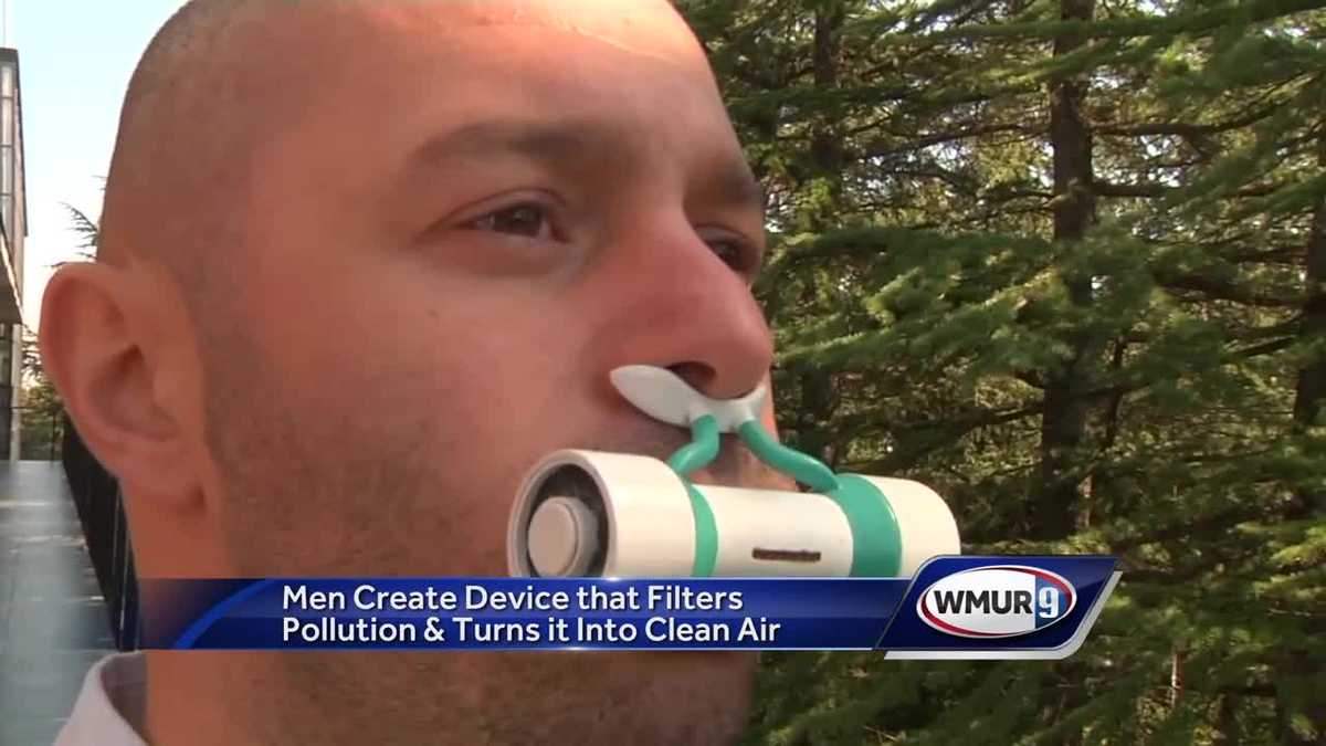 New device for nose filters pollution and turns it into clean air