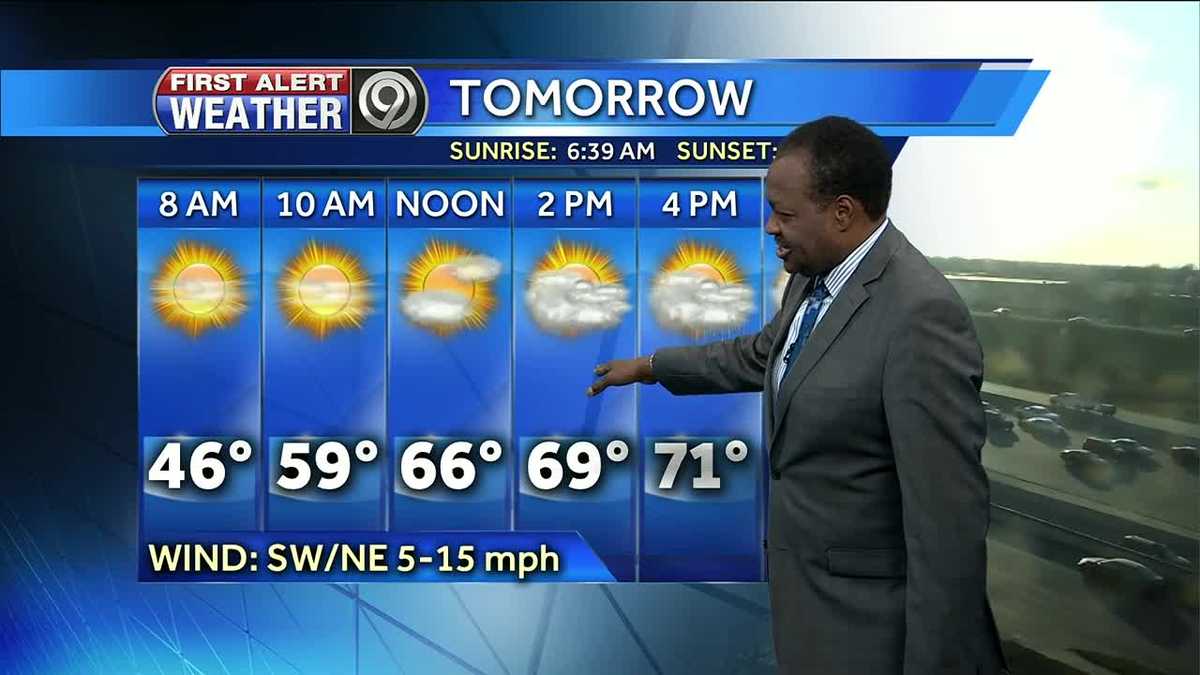 Warm Thursday, cold air returns Friday
