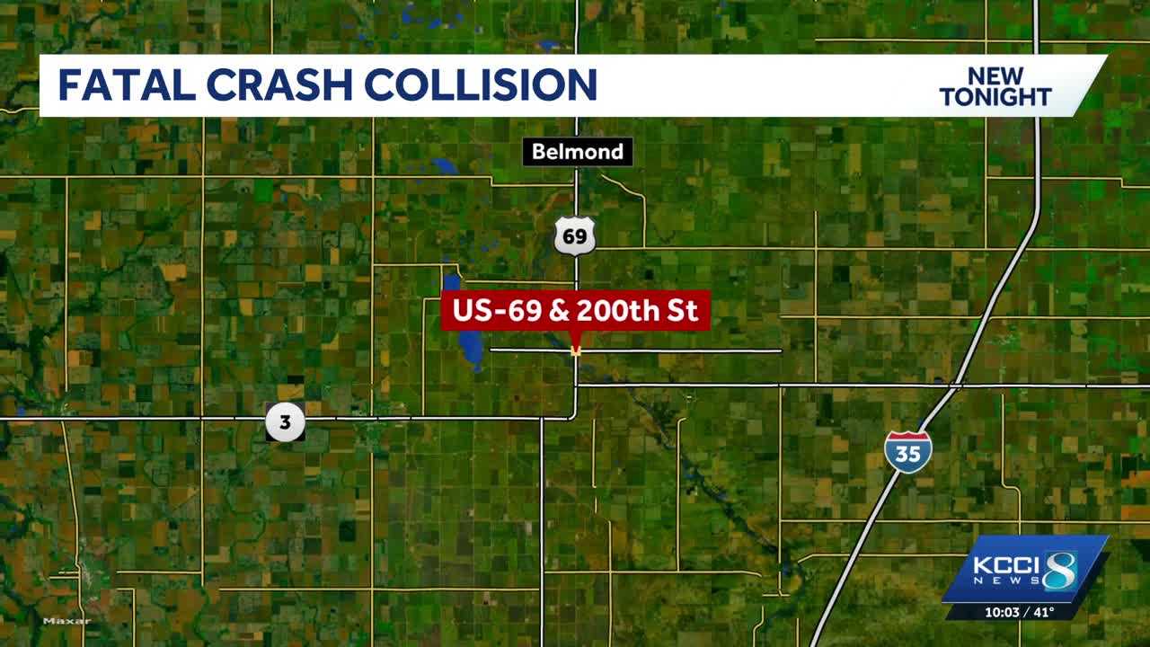 2 people killed in Wright County crash, Iowa State Patrol says