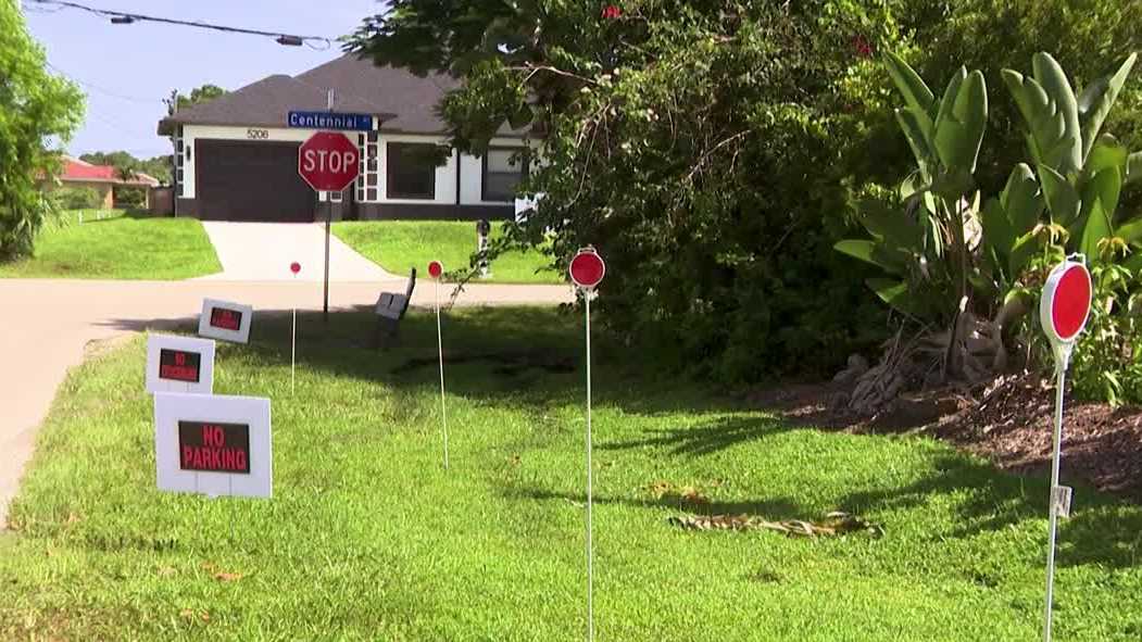 Lehigh Acres woman removes 'do not park' signs near bus stop after legality questioned