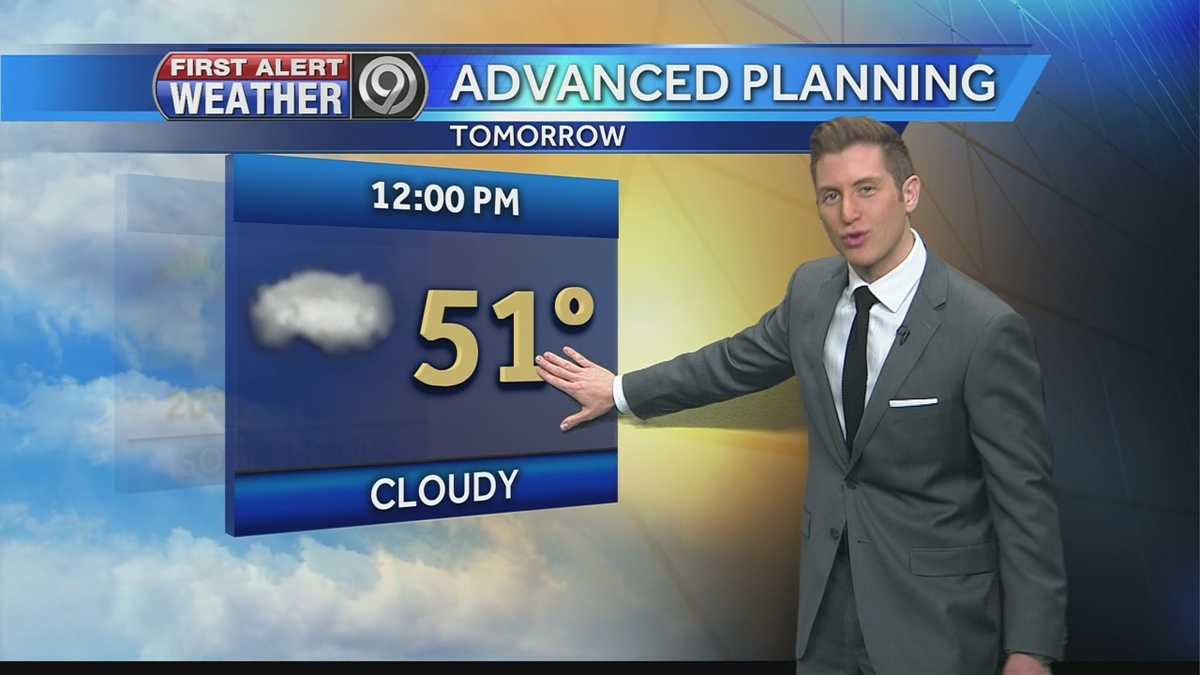 Cloudy and cool for one more day