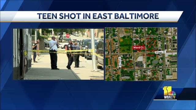 Teen shot Saturday afternoon on Ward Court in east Baltimore - Vimarsana News