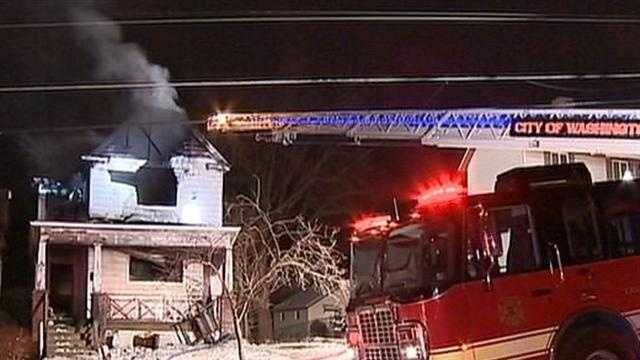 Squatters suspected in abandoned house fire