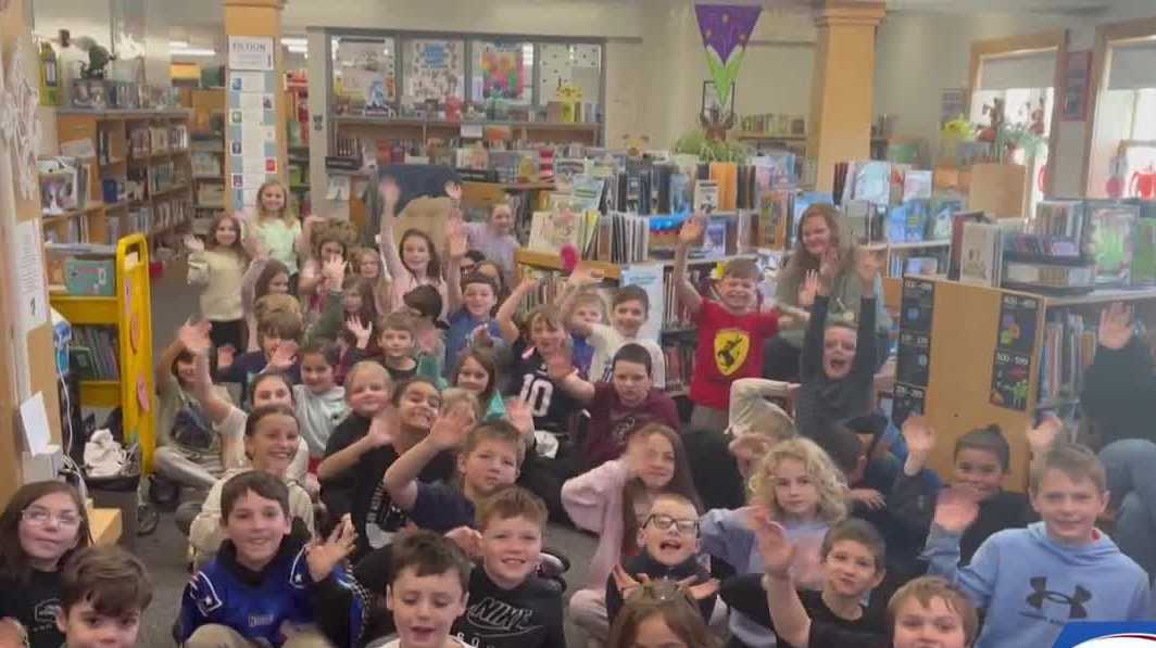 NH weather school visit: Sandown North Elementary School