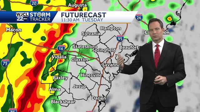 Savannah: When severe weather is possible Tuesday - Vimarsana News