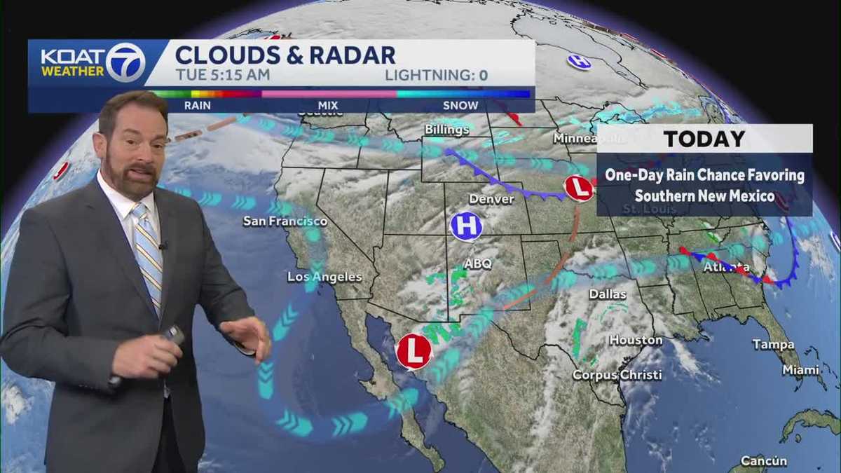Chance of rain and thunderstorms today, mainly for the southern half of ...