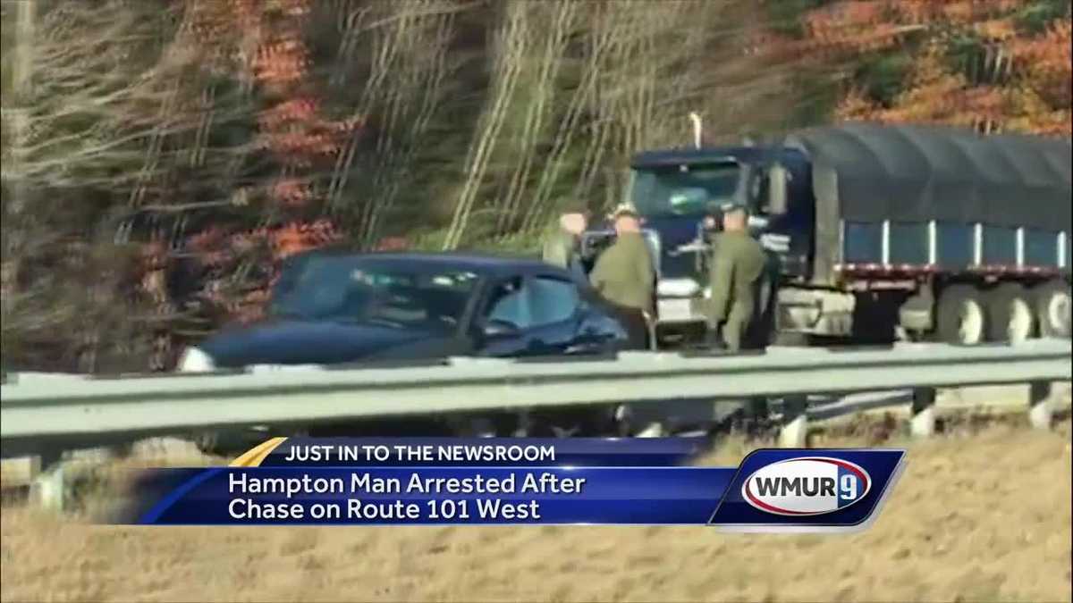 Hampton man arrested after chase on Route 101 West