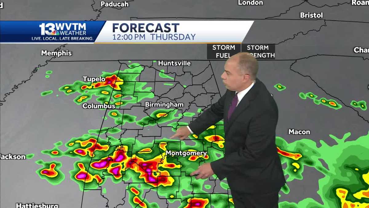 More strong storms likely across Alabama this week - WVTM