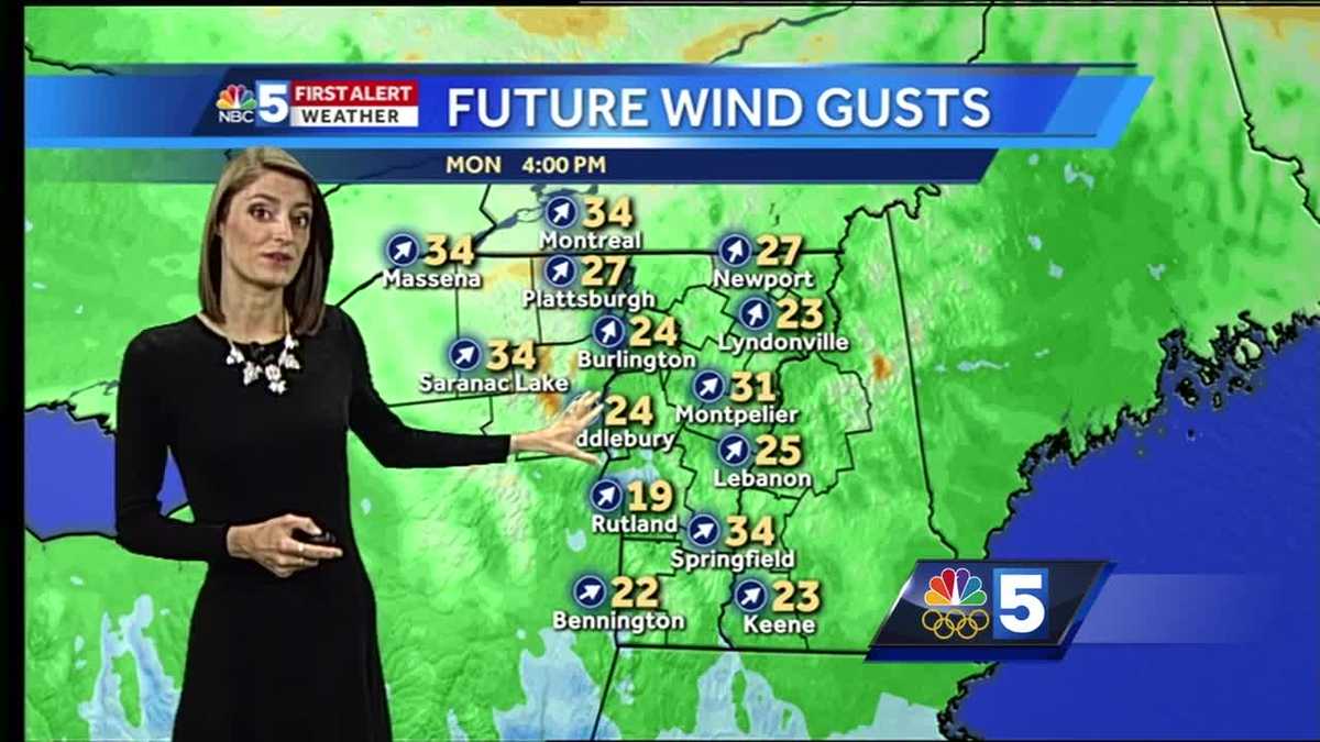 Video: High winds continue throughout Monday 10/30/17