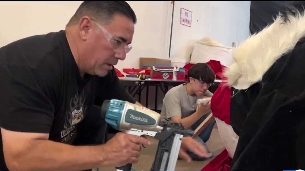 ‘It keeps us close together’: Santa Fe father-son team crafts Zozobra’s massive arms