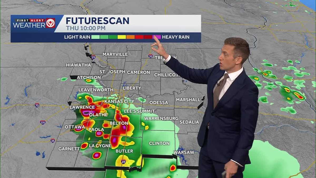 Lull before another round of storms after 10 p.m.