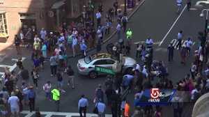 Witnesses jump into action after car hits pedestrians in Boston