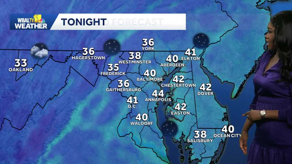 Sunny and chilly Friday morning
