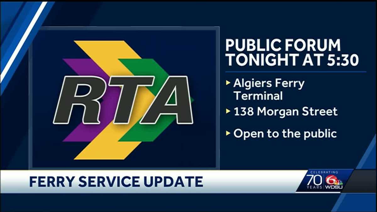 RTA officials holding meeting to discuss Algiers Ferry service