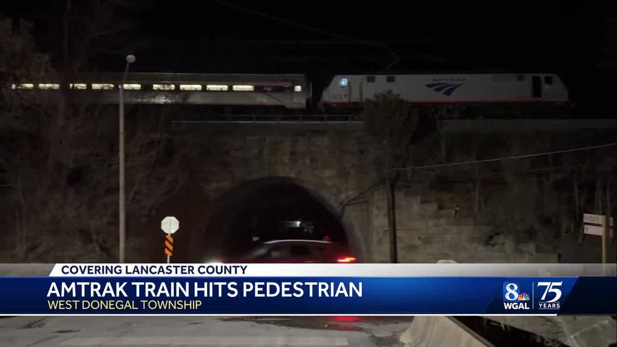 Man killed after being struck by Amtrak train in Lancaster County, Pa.