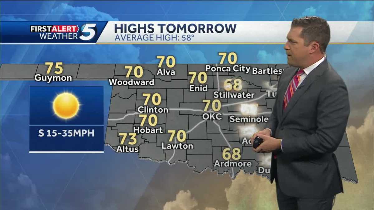 Warm and windy weather coming