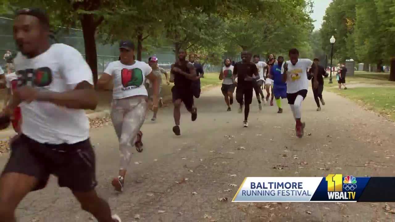 black people jogging