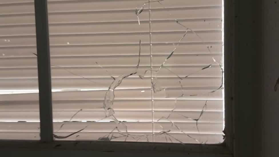 Bullet shatters kitchen window in Orange County moments after woman leaves room