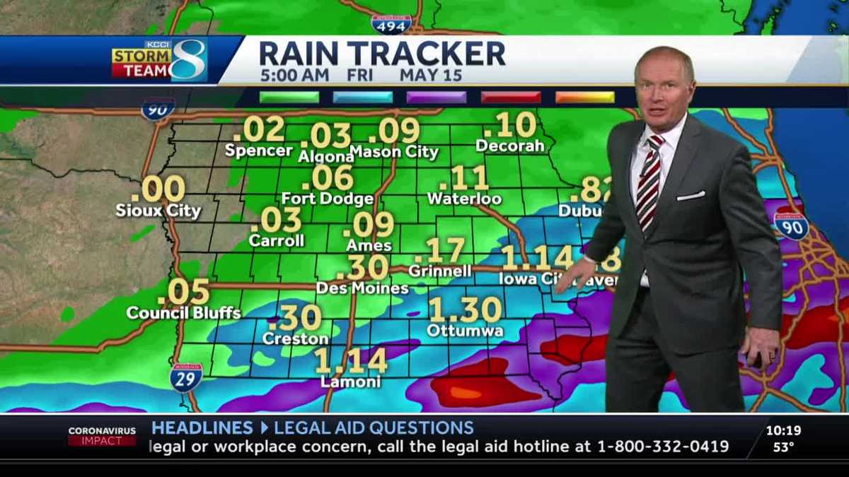 Scattered storms overnight, with rain to return Thursday night
