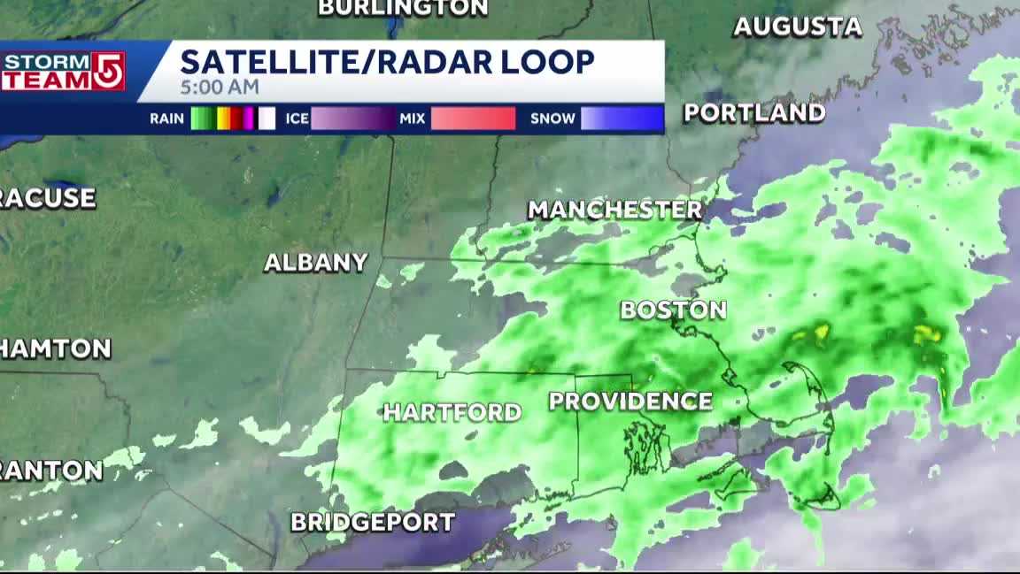 Video: Rain moving out this morning, some sun later