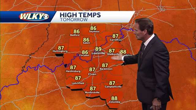 Nice weather through tomorrow... rain chances Thursday