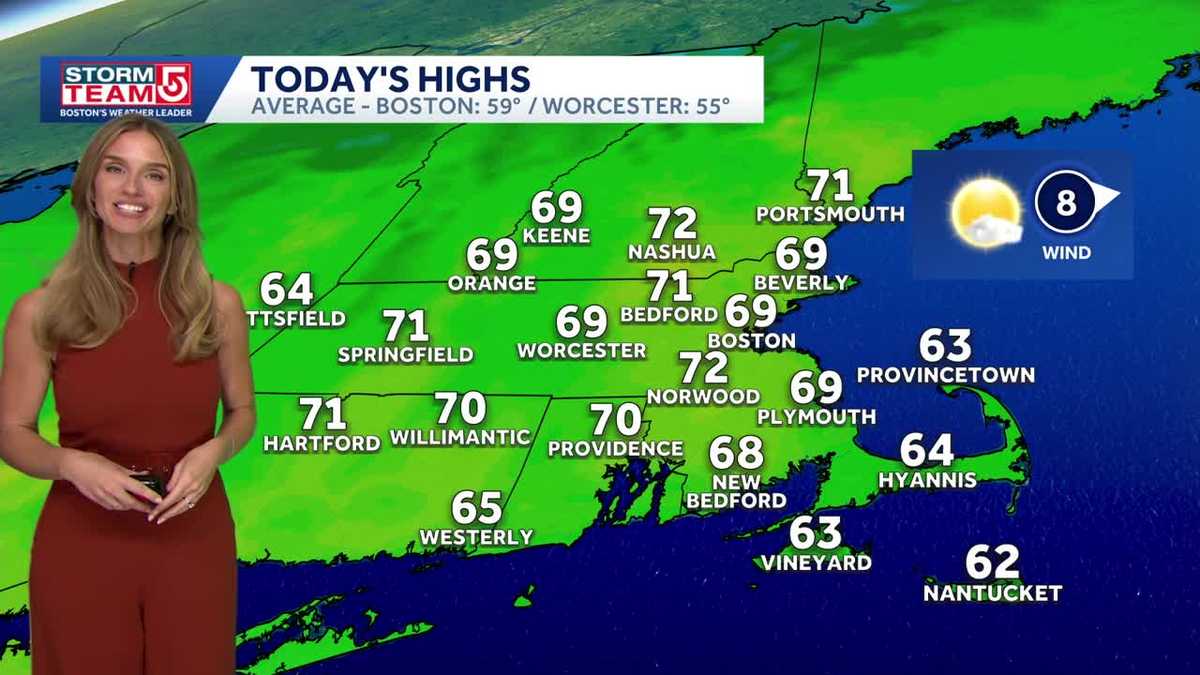 Mild, sunny afternoon in Mass.