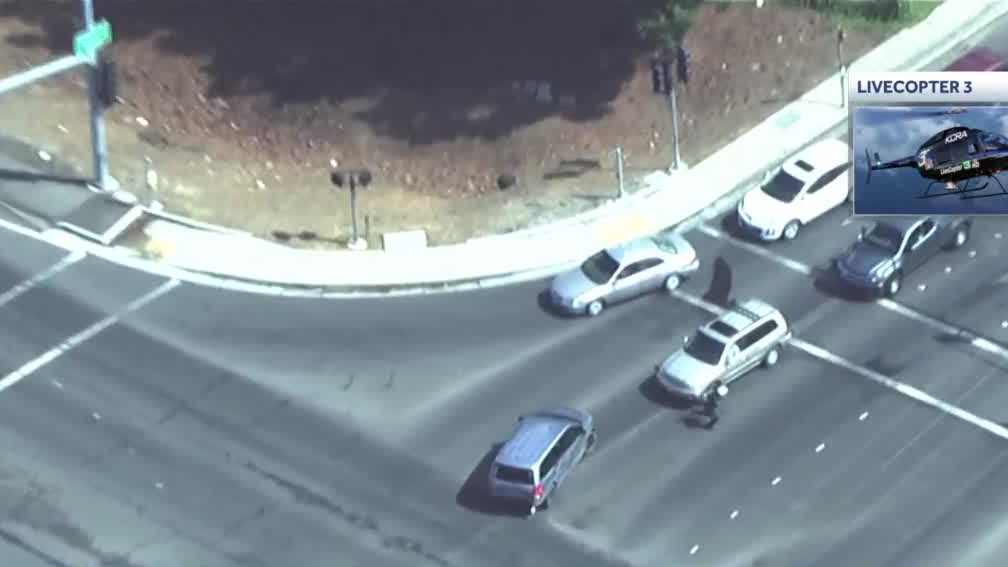 Aerial Video Suspect Taken Into Custody After High Speed Chase Ends In