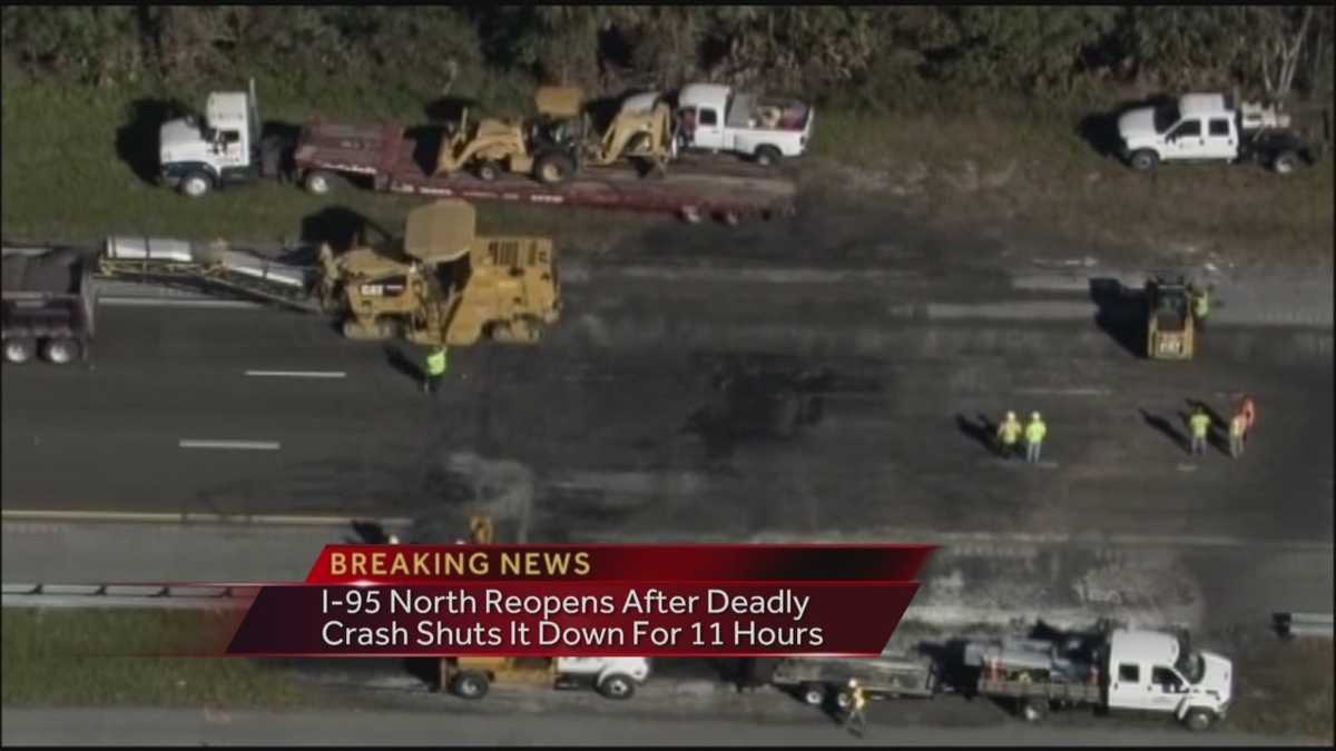 Interstate 95 reopens 13 hours after fiery tanker crash