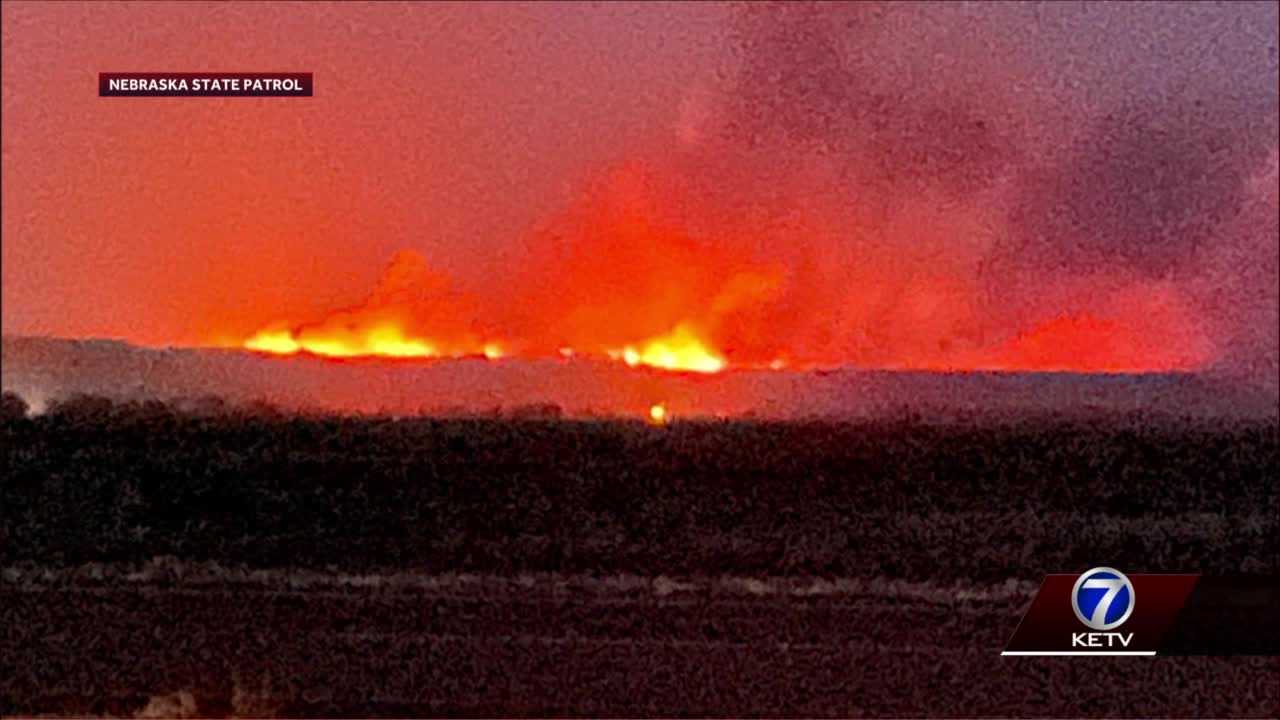 'Wildcat Hills' In Western Nebraska Under Wildfire Blaze