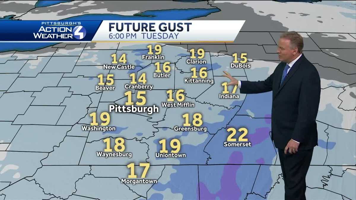 Pittsburgh's Action Weather forecast More seasonable temperatures Tuesday