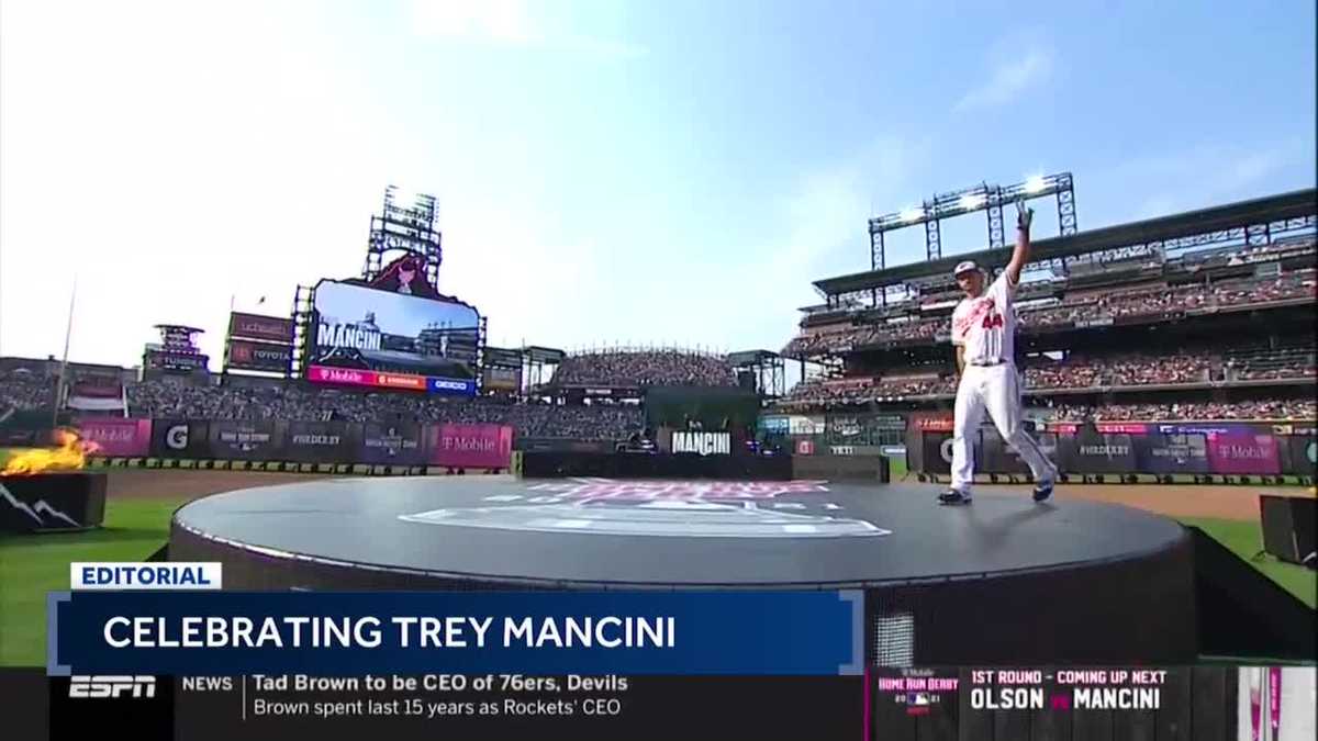 Trey Mancini falls in Home Run Derby Final one year after beating colon  cancer
