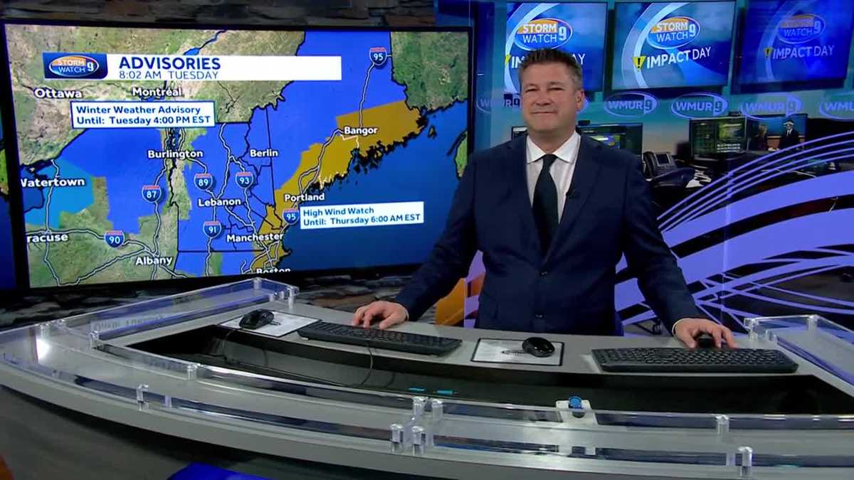 New Hampshire weather video: Heavy rain, strong winds coming