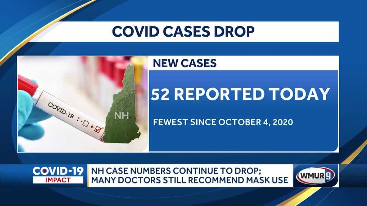 7day average for daily new COVID19 cases in NH down 68 in one month